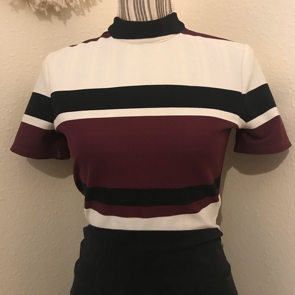 Striped crop top